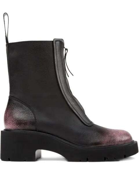 Camper 54mm Milah zip-front platform ankle boots Black K400776008