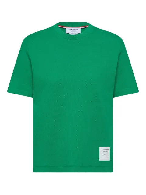 Thom Browne 4-Bar stripe T-shirt Green FJS207A00050