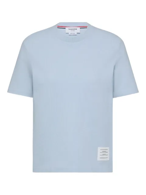 Thom Browne classic pique 4-Bar tee Blue FJS207A00050