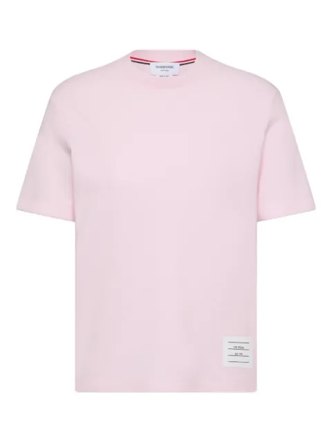 Thom Browne classic pique 4-Bar tee Pink FJS207A00050