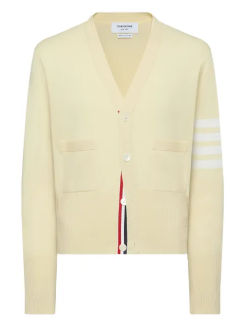 Thom Browne 4-Bar stripe cardigan Yellow MKC001A00011