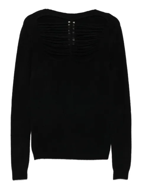 Rick Owens distressed sweater Black RP02E4601KGRIDP