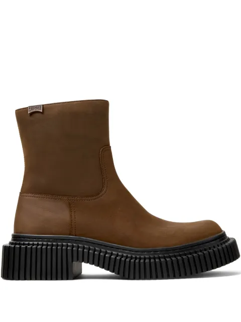 Camper zip-fastening boots Brown K400809002