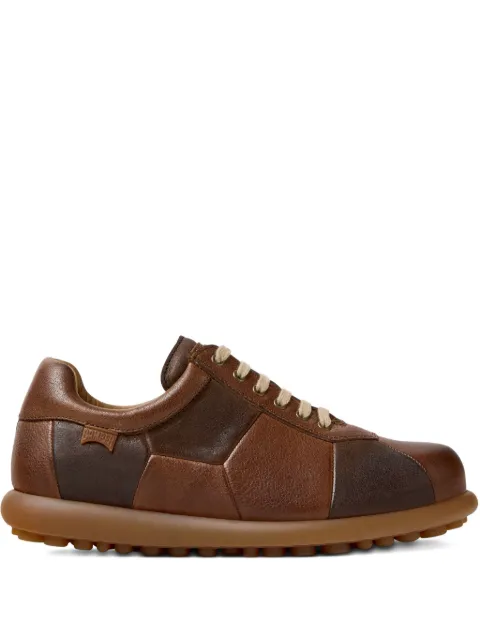 Camper Pelotas Twins leather panelled lace-up sneakers Brown K201786002