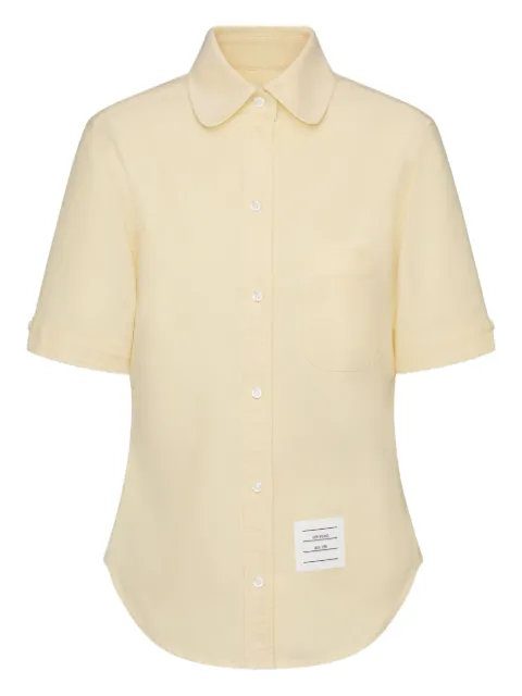 Thom Browne pach-pocket short-sleeve shirt Yellow FLL206A02188
