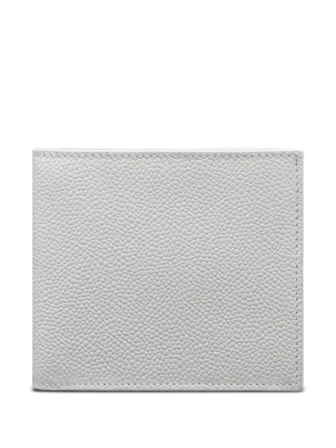 Thom Browne pebble-grain bifold wallet White MAW023A00198