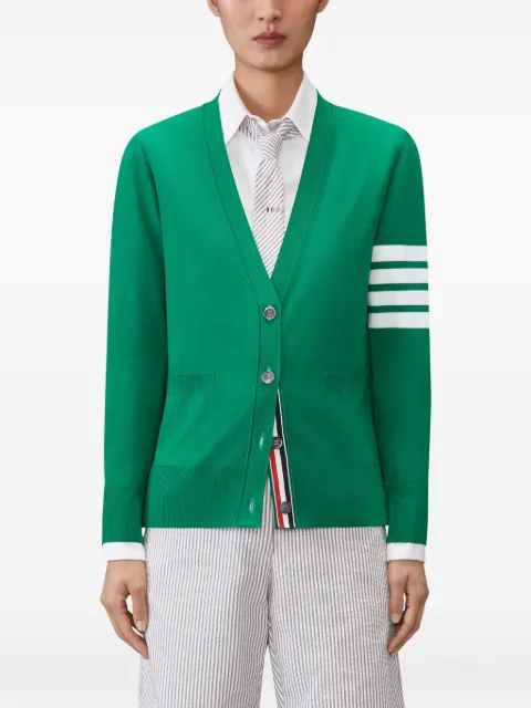 Thom Browne four-bar fine-merino wool cardigan Green FKC334AY1014
