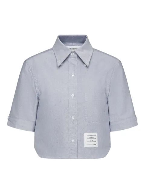 Thom Browne oxford short-sleeve shirt Blue FLL205A02188