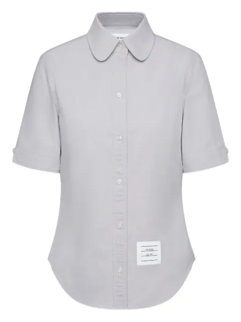 Thom Browne oxford short-sleeve shirt Grey FLL206AF0313
