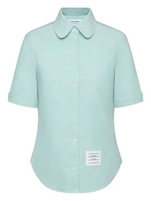 Thom Browne oxford round-collar shirt Blue FLL206A02188