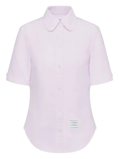 Thom Browne short sleeve oxford shirt Pink FLL206AF0313
