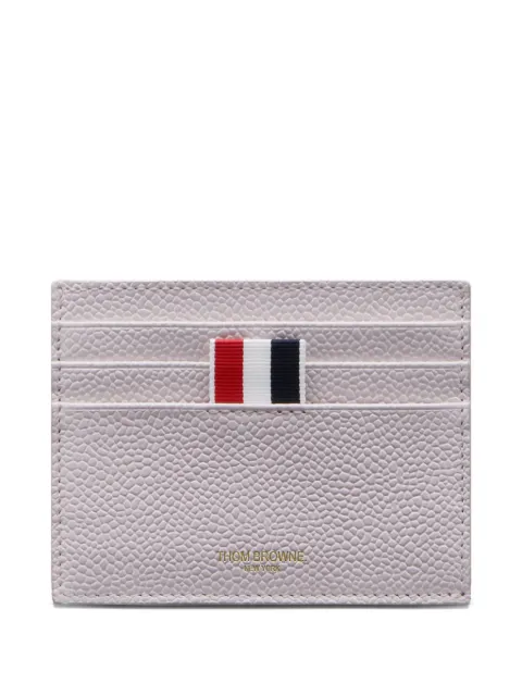 Thom Browne pebble-grain note compartment card holder Pink MAW031L00198