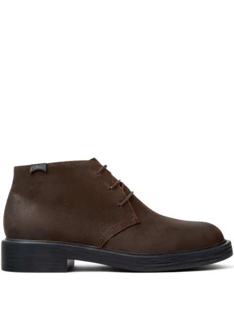 Camper Dean lace-up nubuck-leather desert boots Brown K300493006