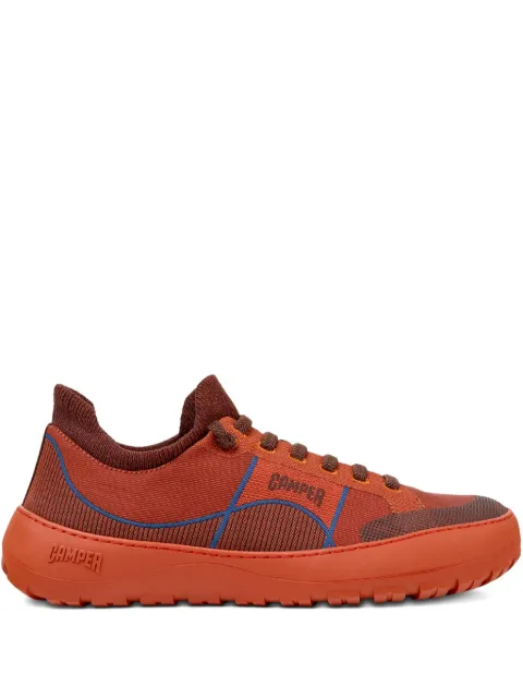 Camper Peu Serra textured lace-up trainers Orange K101007007