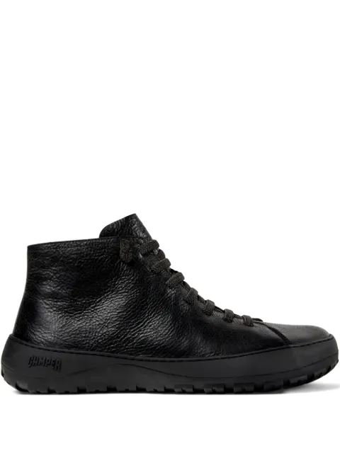 Camper lace-up leather ankle boots Black K300541001