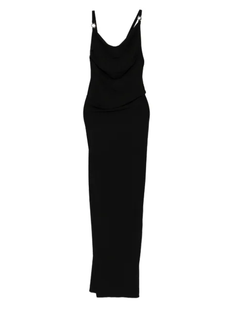 Coperni cowl-neck strap dress Black COPR205F5022