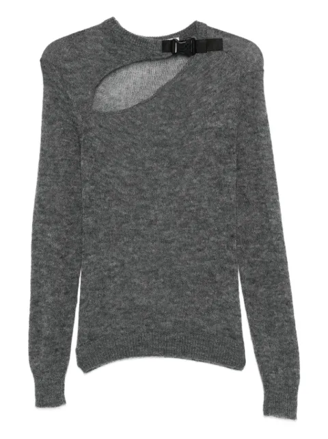 Coperni cut-out buckle sweater Grey COPML159Y1002