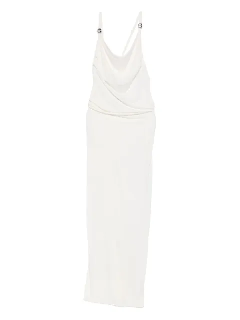 Coperni cowl-neck strap dress White COPR205F5022