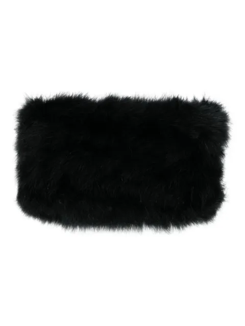 Giuseppe Di Morabito turkey-feather bandeau-top Black 05FWTO19105370