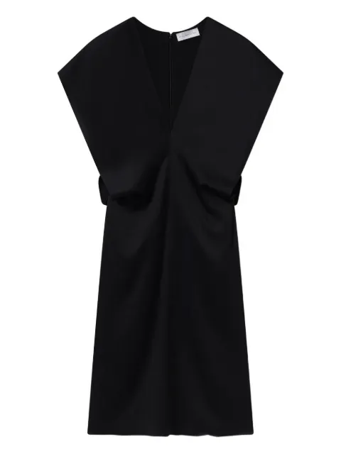 Stella McCartney V-neck short-sleeve midi dress Black 6A05613FU302
