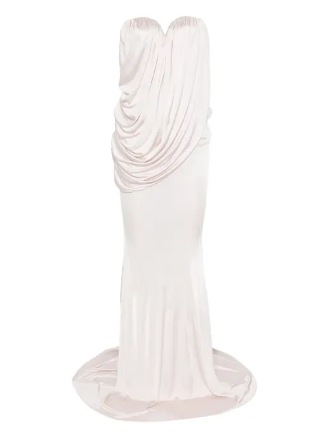 Giuseppe Di Morabito draped cowl-neck dress White 05FWDR50705315
