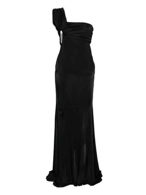 Giuseppe Di Morabito knot-detail one-shoulder dress Black 05FWDR506X0531