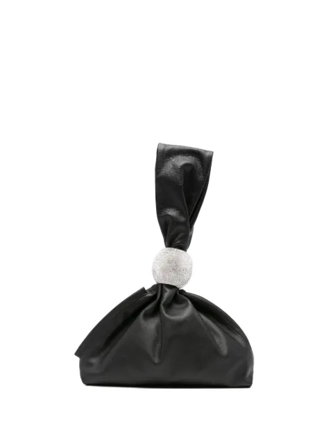 Giuseppe Di Morabito knotted crystal-embellished tote bag Black 05FWBG023X05375