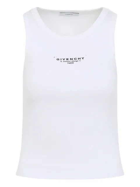 Givenchy ribbed logo top White BW70FPP75N