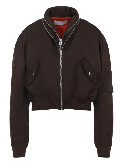 Givenchy zip-fastening bomber jacket Brown BW00SA14JD