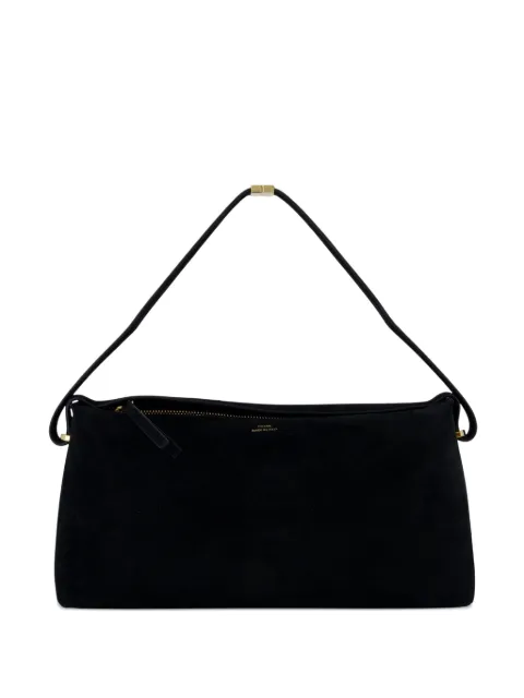 TOTEME Scoop suede zip-fastening shoulder bag Black 253WAL0093LE0004001
