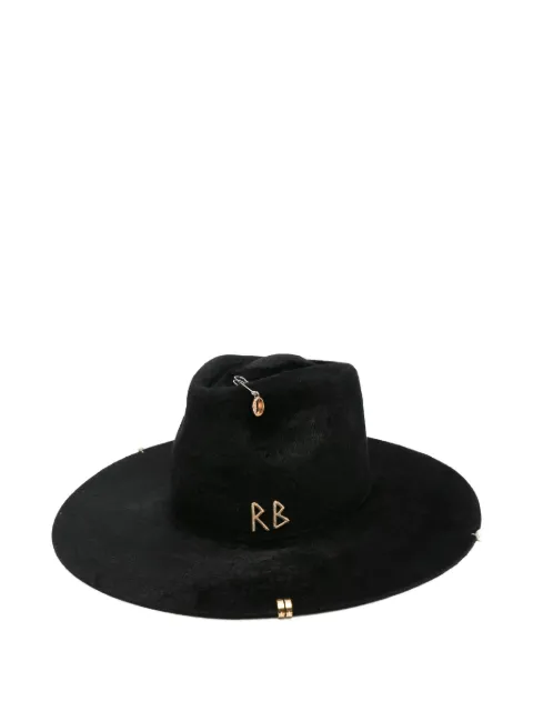 Ruslan Baginskiy felt-finish fedora Black FDR033PF25FPRSCHAGRB033