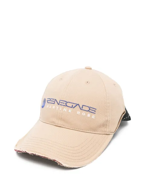 Martine Rose embroidered-logo baseball cap Neutrals 1168WP13716BG