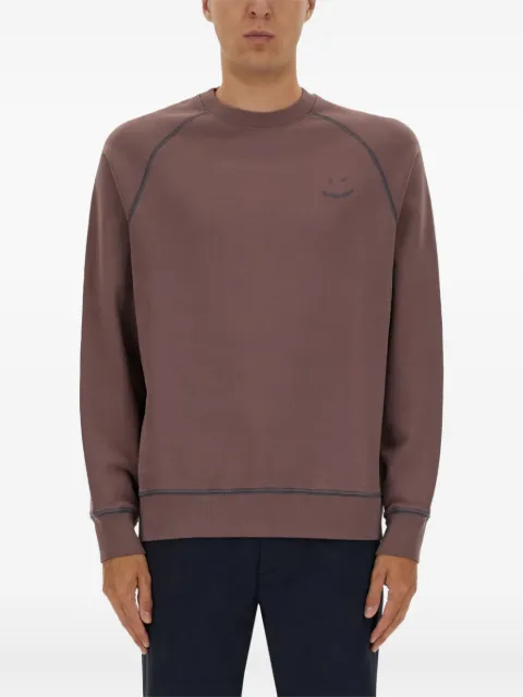 PS Paul Smith raglan-sleeve smiley sweatshirt Purple M2R958XET21169