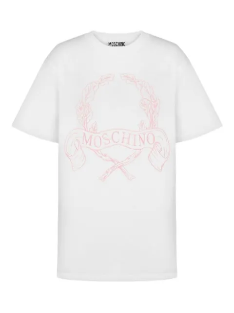 Moschino logo-embroidered T-shirt White 071255411001