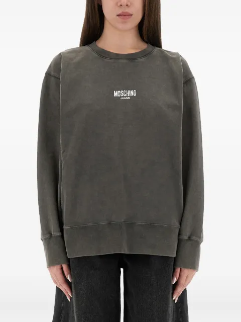 MOSCHINO JEANS graphic print knitwear Grey 17058234