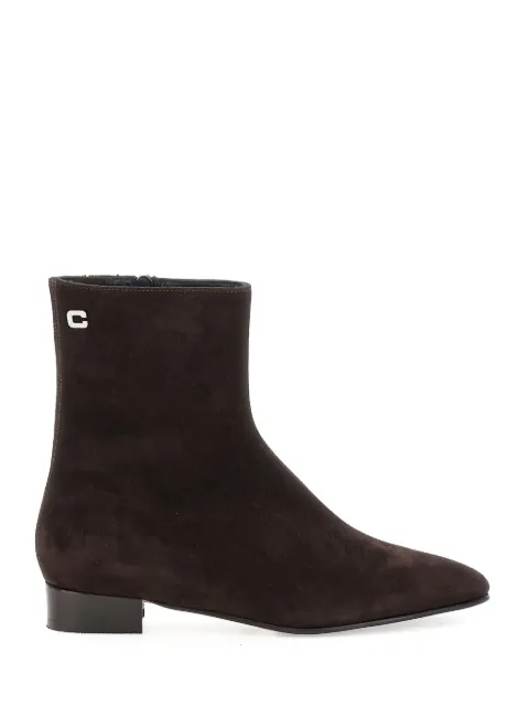 Carel Paris Aiglon zip suede ankle boots Brown 332575