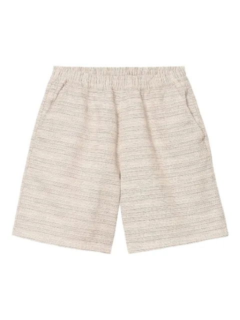 Carhartt WIP stripe-pattern elastic-waist shorts Neutrals I035568