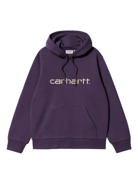 Carhartt WIP logo-embroidered hoodie Purple I030547