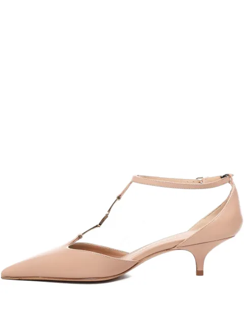 Ferragamo 40mm ankle-strap pointed-toe pumps Neutrals 01K295784913003