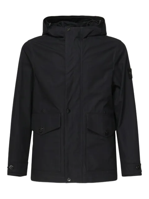 Stone Island Compass-badge hooded jacket Black K1S154100035S00F1