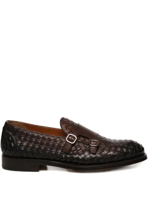 Doucal's woven leather monk shoes Brown DU3412ORVNUY195TM00