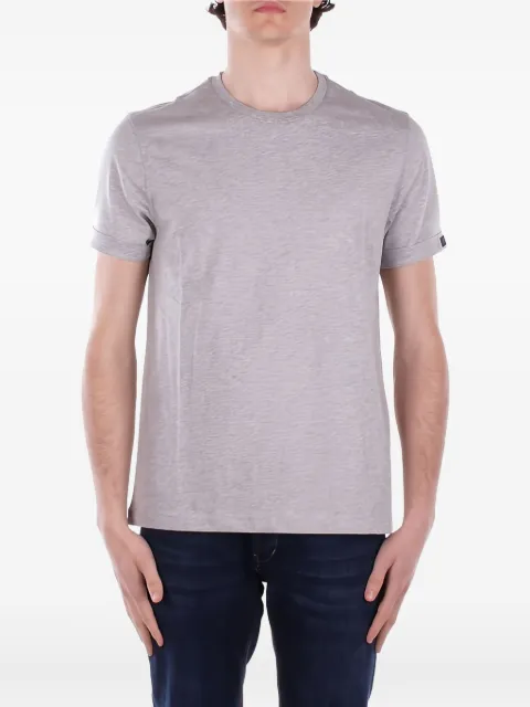 Fay logo-tab short-sleeve T-shirt Grey NPMB3501330UCX