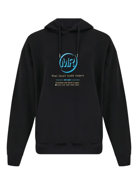 Martine Rose logo-print hoodie Black 602JS01001K
