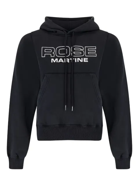 Martine Rose logo-print hoodie Black 625JS01002CW