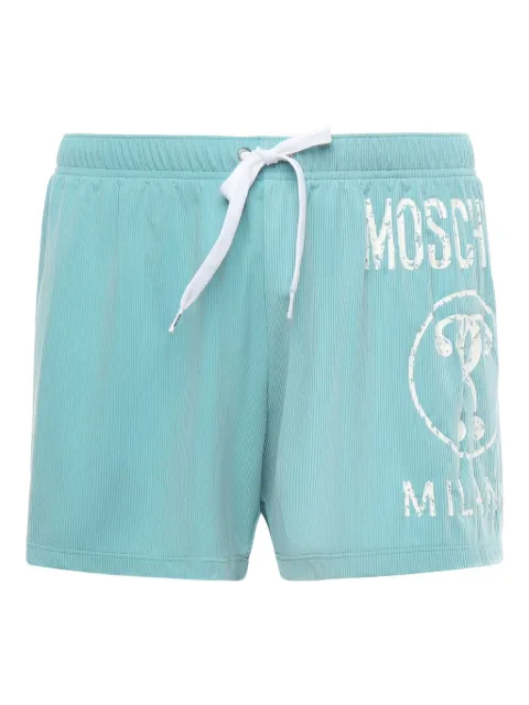 Moschino logo-print swim shorts Blue V3A4227941
