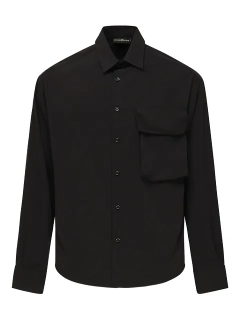 Giuliano Galiano pocket shirt Black WOLF