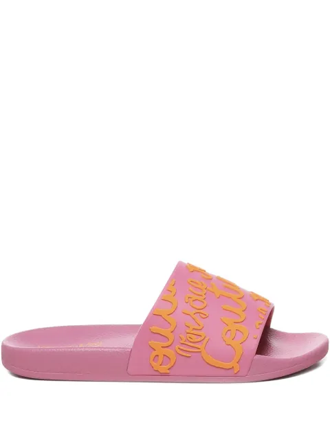 Versace Jeans Couture logo-detail slides Pink 78VA3SQ171352R53