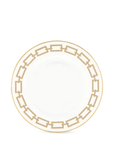 GINORI 1735 chain-link print plate White 044RG00FPT100010310G00135600