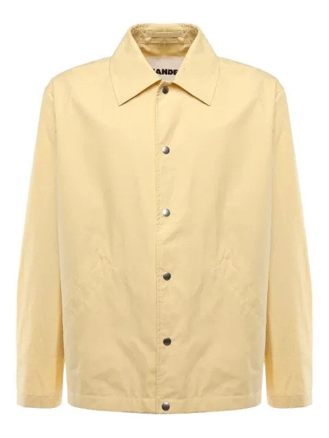 Jil Sander logo-print collared overshirt Yellow J23BN0003J45071740