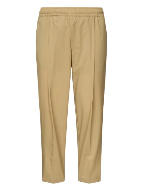 Giuliano Galiano pleated-detail elastic-waist trousers Brown FRESHCAMEL